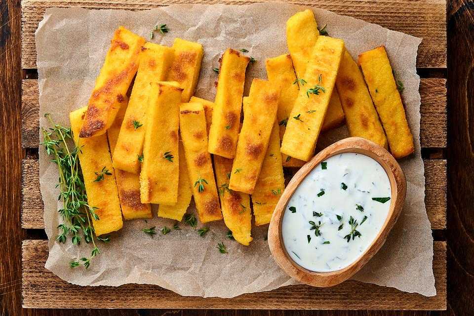 Crunchy chickpea fries