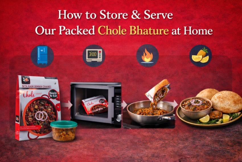 How to Store & Serve Our Packed Chole Bhature at Home