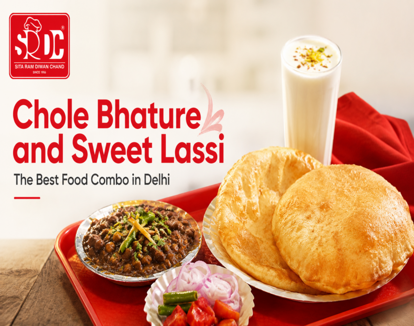 Chole Bhature and Sweet Lassi The Best Food Combo in Delhi