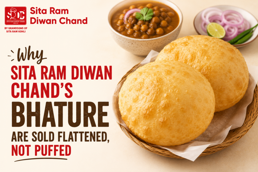 Why Sita Ram Diwan Chand's Bhature Are Sold Flattened, Not Puffed